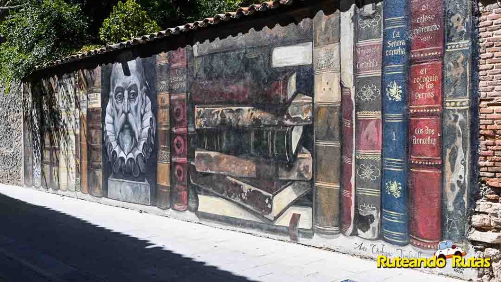 Ruta de los Murales en Tordesillas - Biblioteca de Cervantes