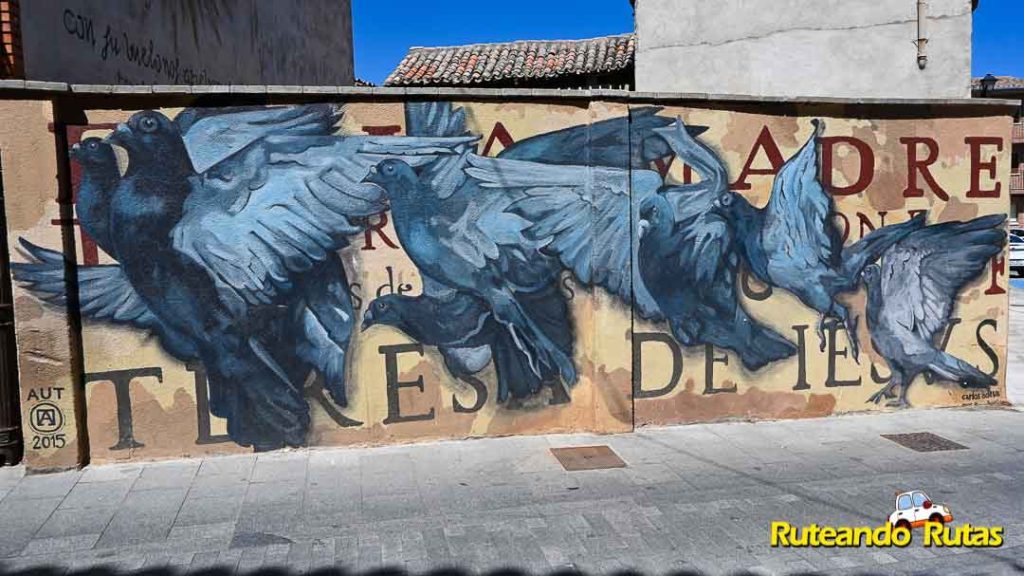 Ruta de los Murales en Tordesillas - Con su vuelo nos atrevemos a volar