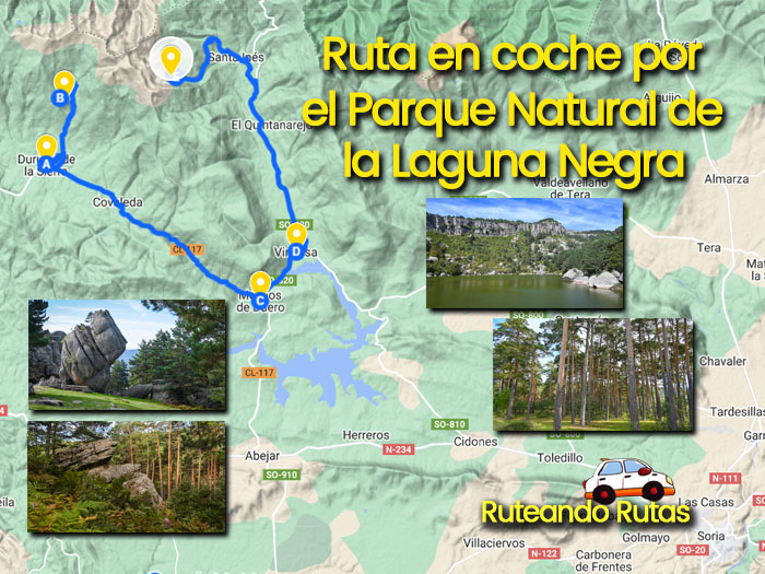 Ruta en coche por el Parque Natural de la Laguna Negra, en Soria
