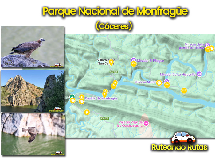 Ruta por el Parque Nacional de Monfragüe en coche