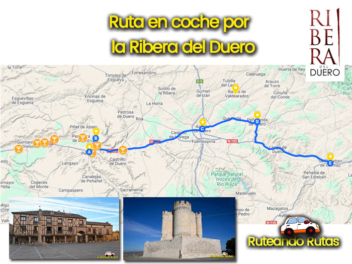 Ruta en coche por la Ribera del Duero